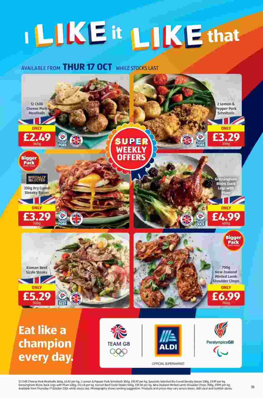 Aldi offers valid from 25/10/2024 - Page 35.