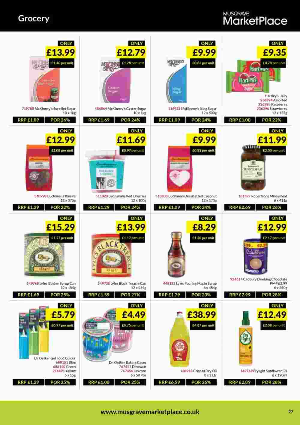 Musgrave MarketPlace offers valid from 28/10/2024 - Page 27.