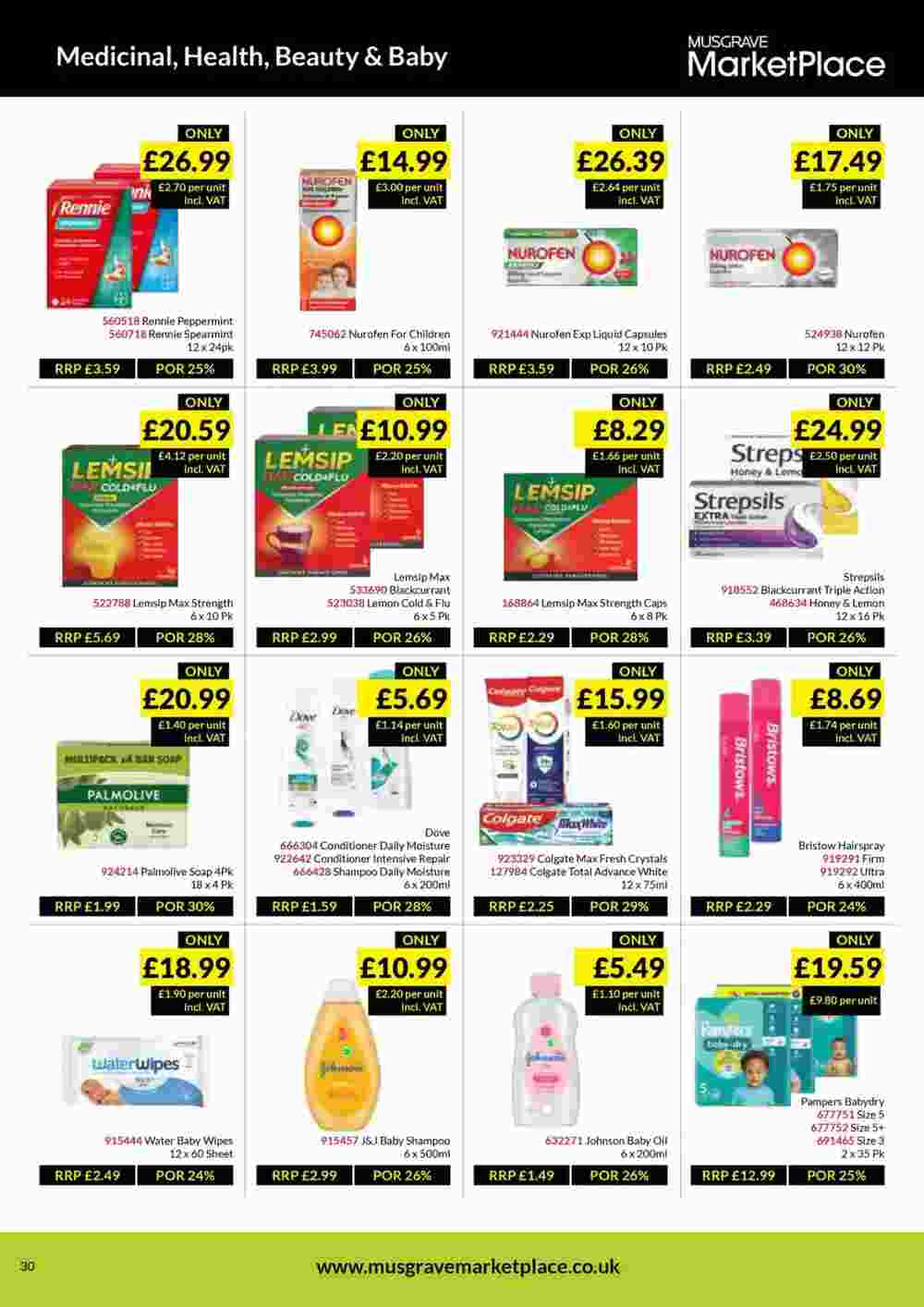 Musgrave MarketPlace offers valid from 28/10/2024 - Page 30.