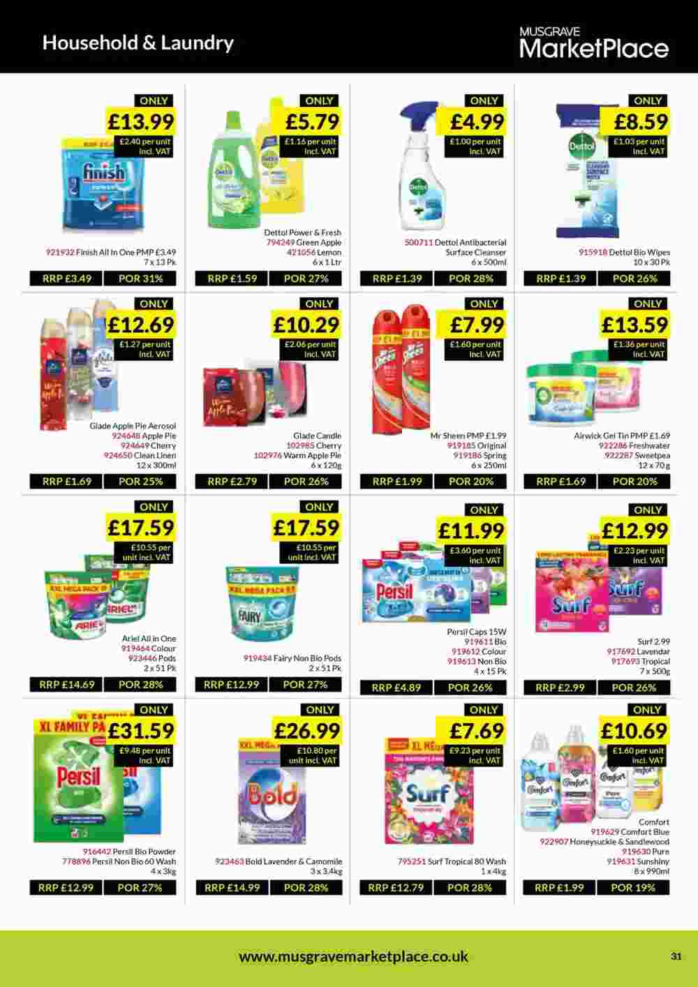 Musgrave MarketPlace offers valid from 28/10/2024 - Page 31.