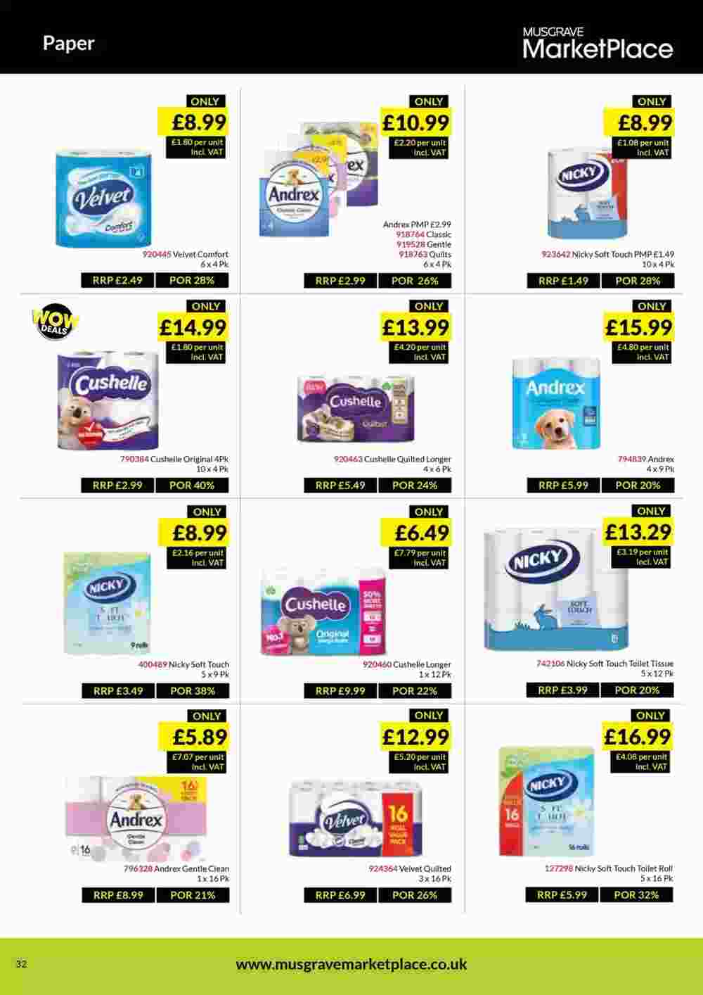 Musgrave MarketPlace offers valid from 28/10/2024 - Page 32.