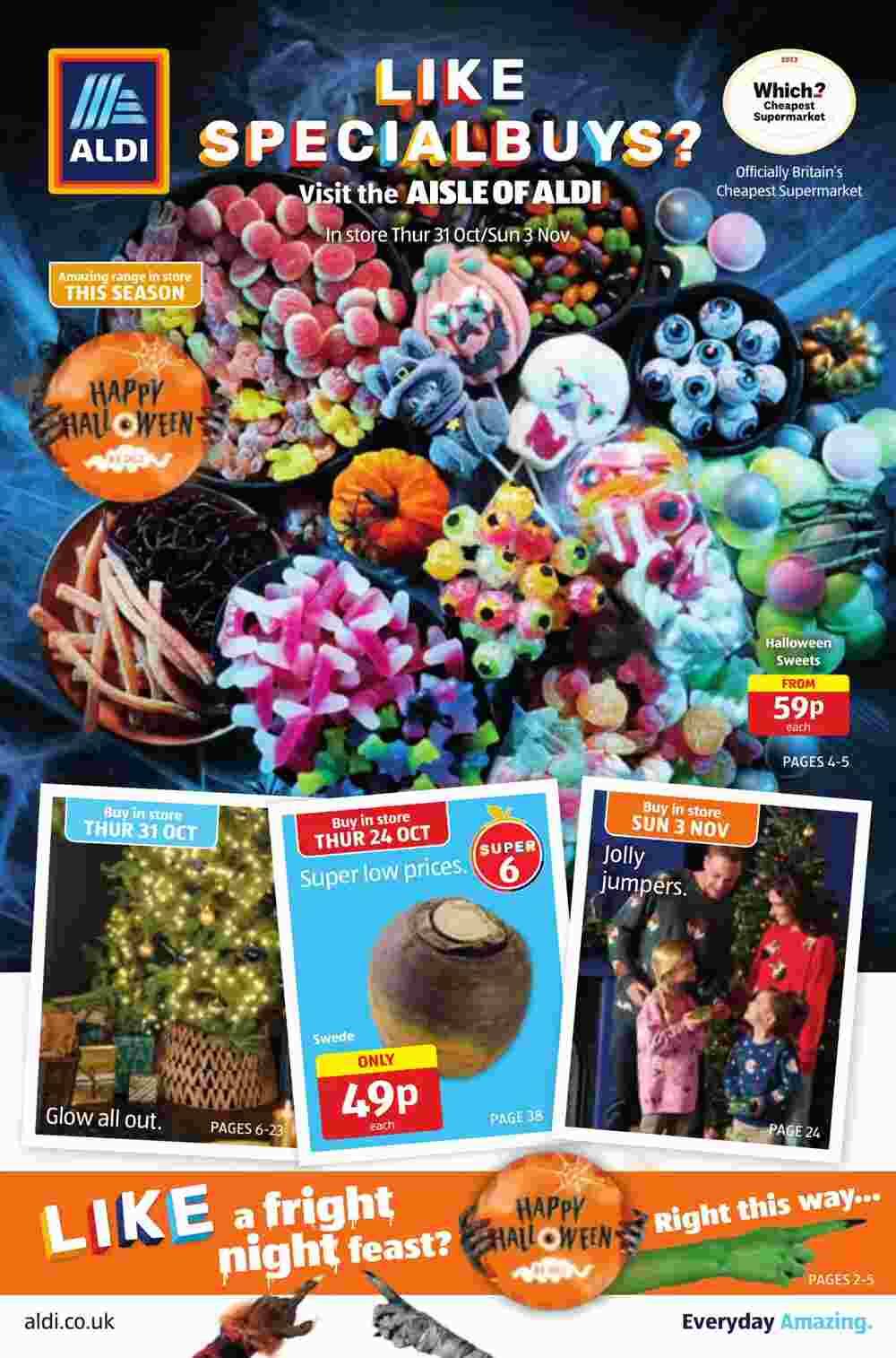 Aldi offers valid from 31/10/2024 - Page 1.