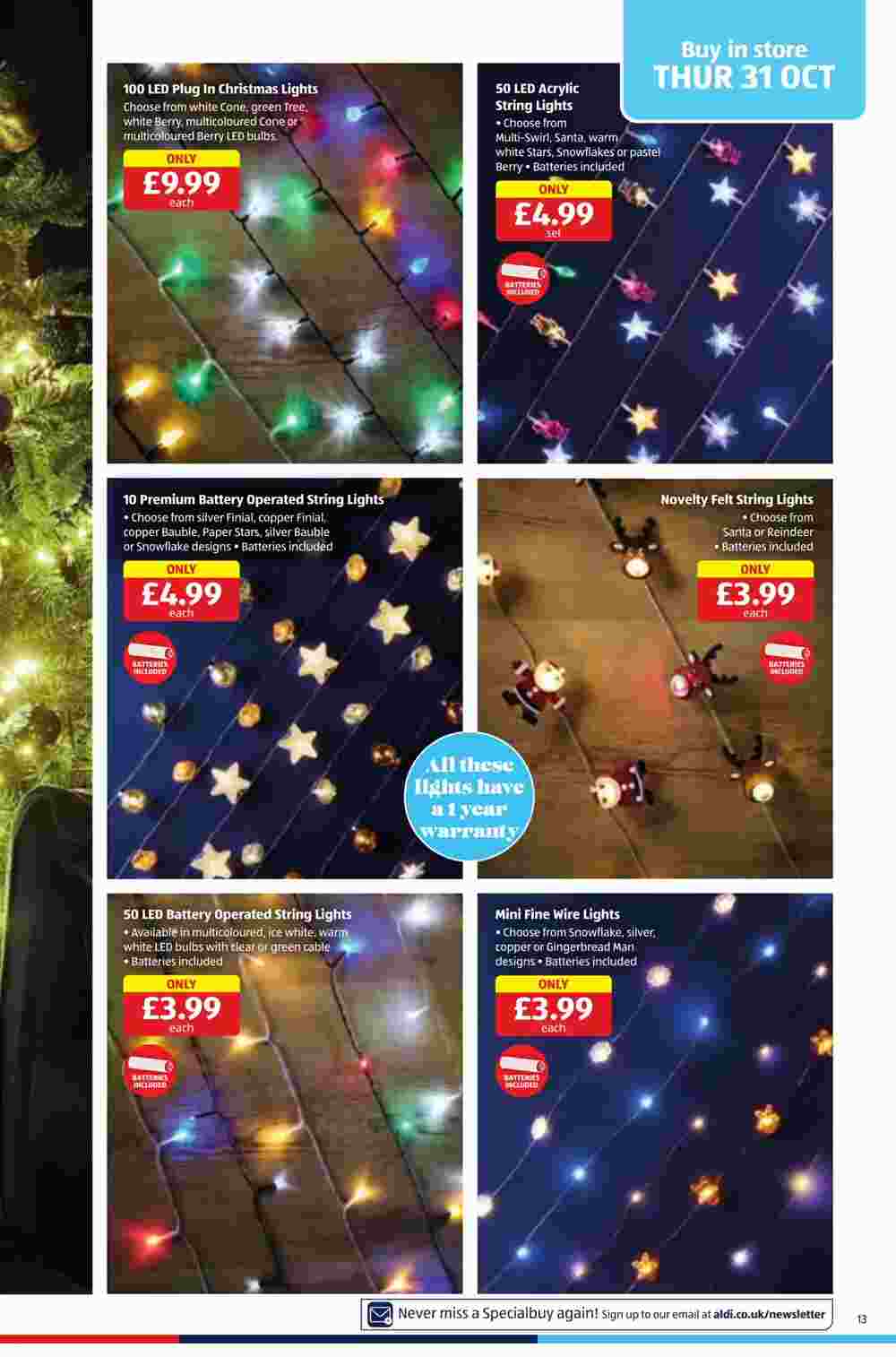 Aldi offers valid from 31/10/2024 - Page 13.