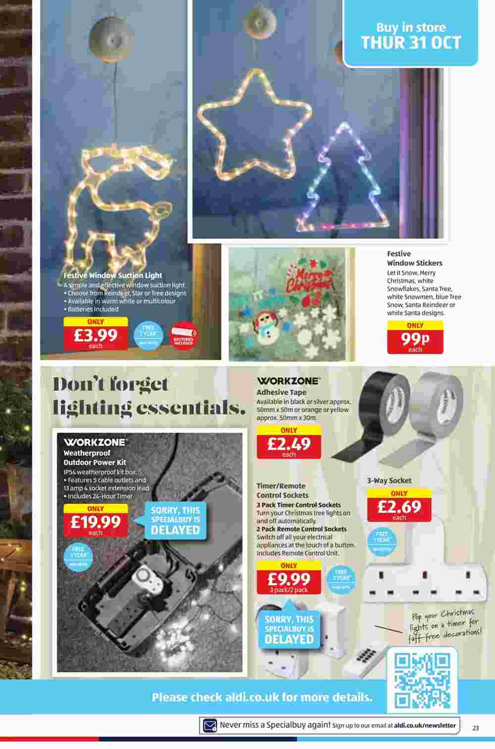 Aldi offers valid from 31/10/2024 - Page 23.