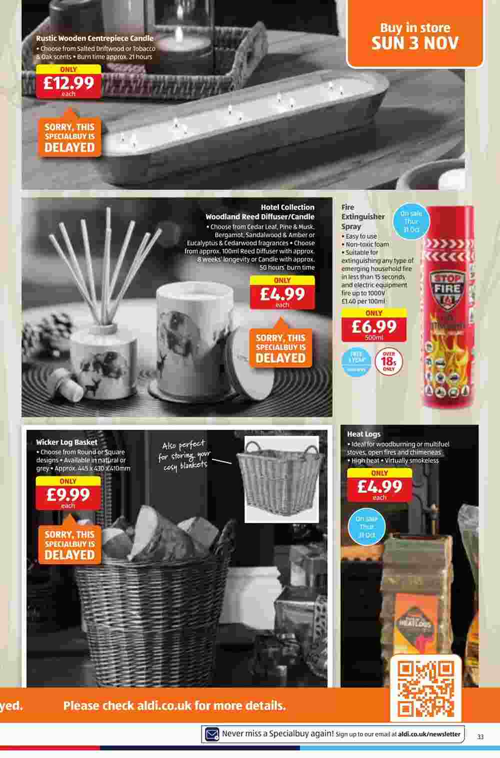 Aldi offers valid from 31/10/2024 - Page 33.