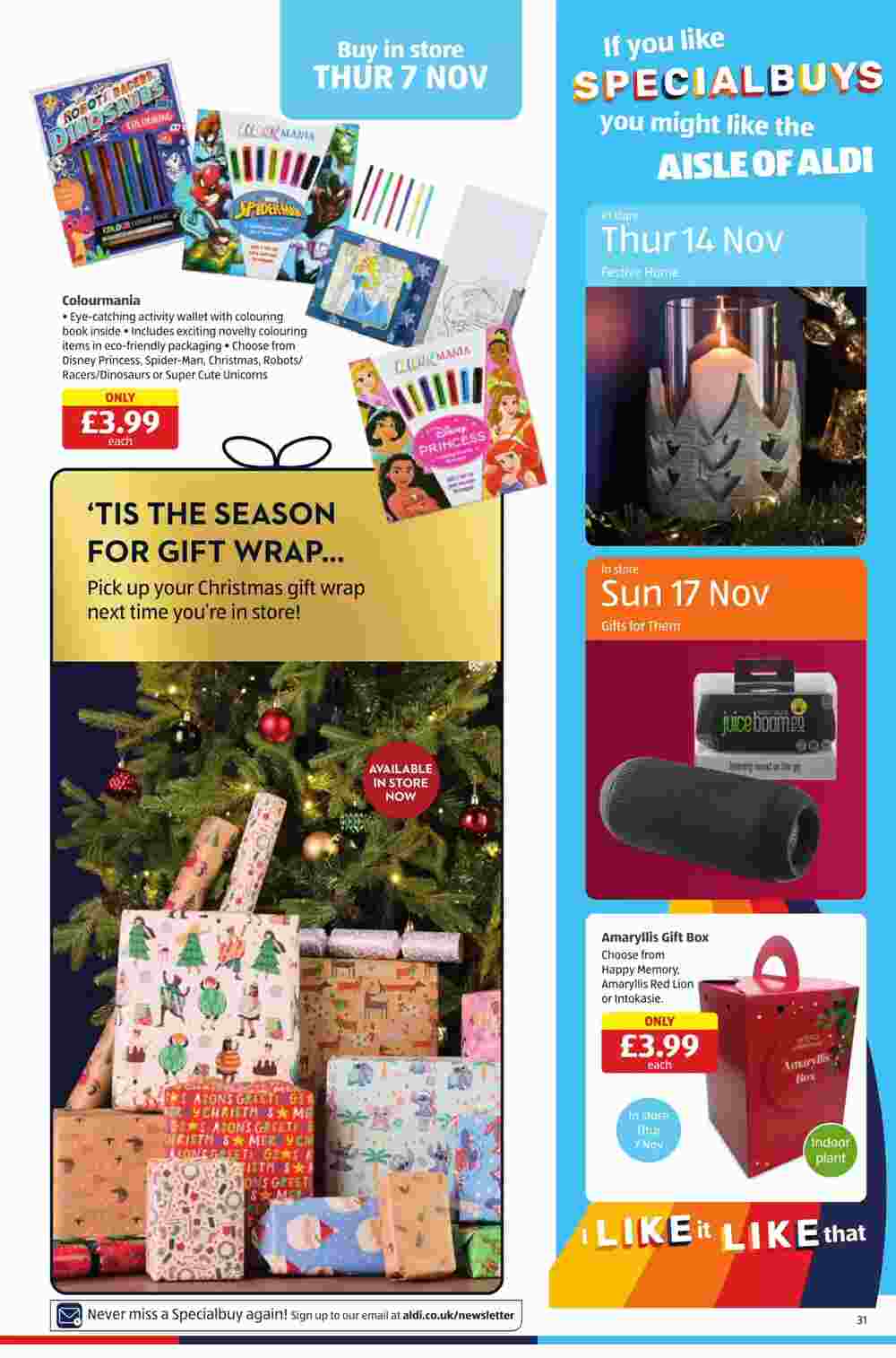 Aldi offers valid from 03/11/2024 - Page 31.