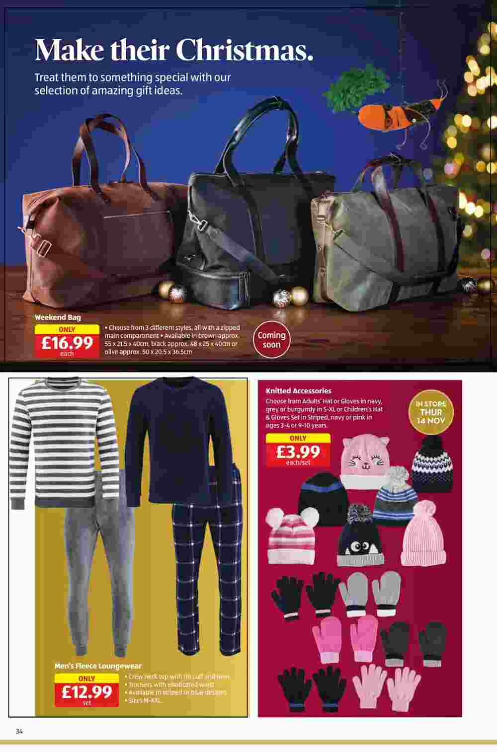 Aldi offers valid from 14/11/2024 - Page 34.