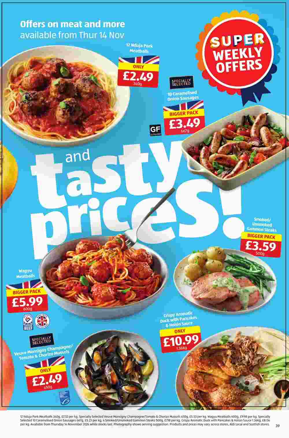 Aldi offers valid from 14/11/2024 - Page 39.