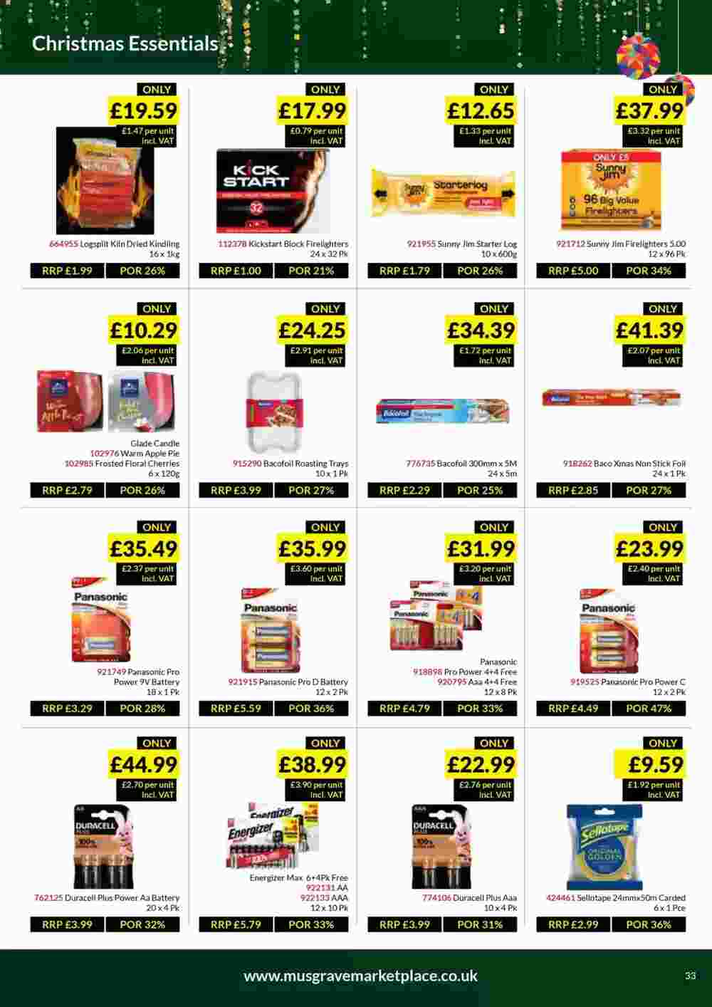 Musgrave MarketPlace offers valid from 09/12/2024 - Page 33.