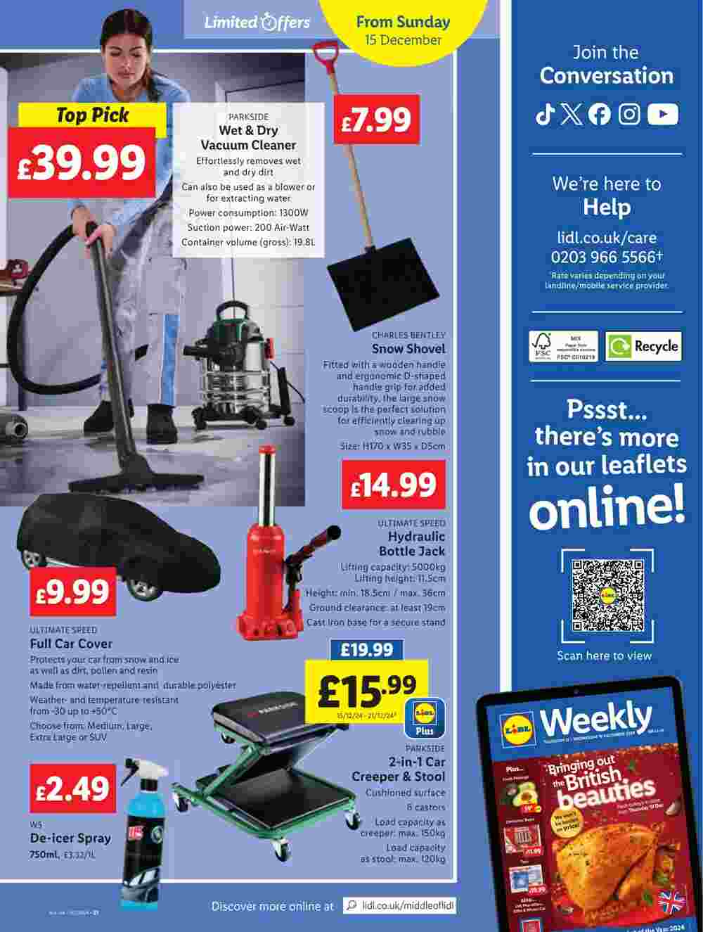 Lidl offers valid from 12/12/2024 - Page 21.