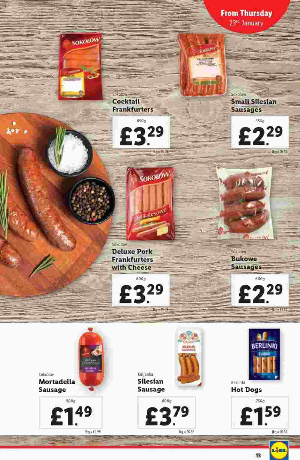 Lidl offers valid from 23/01/2025 - Page 13.