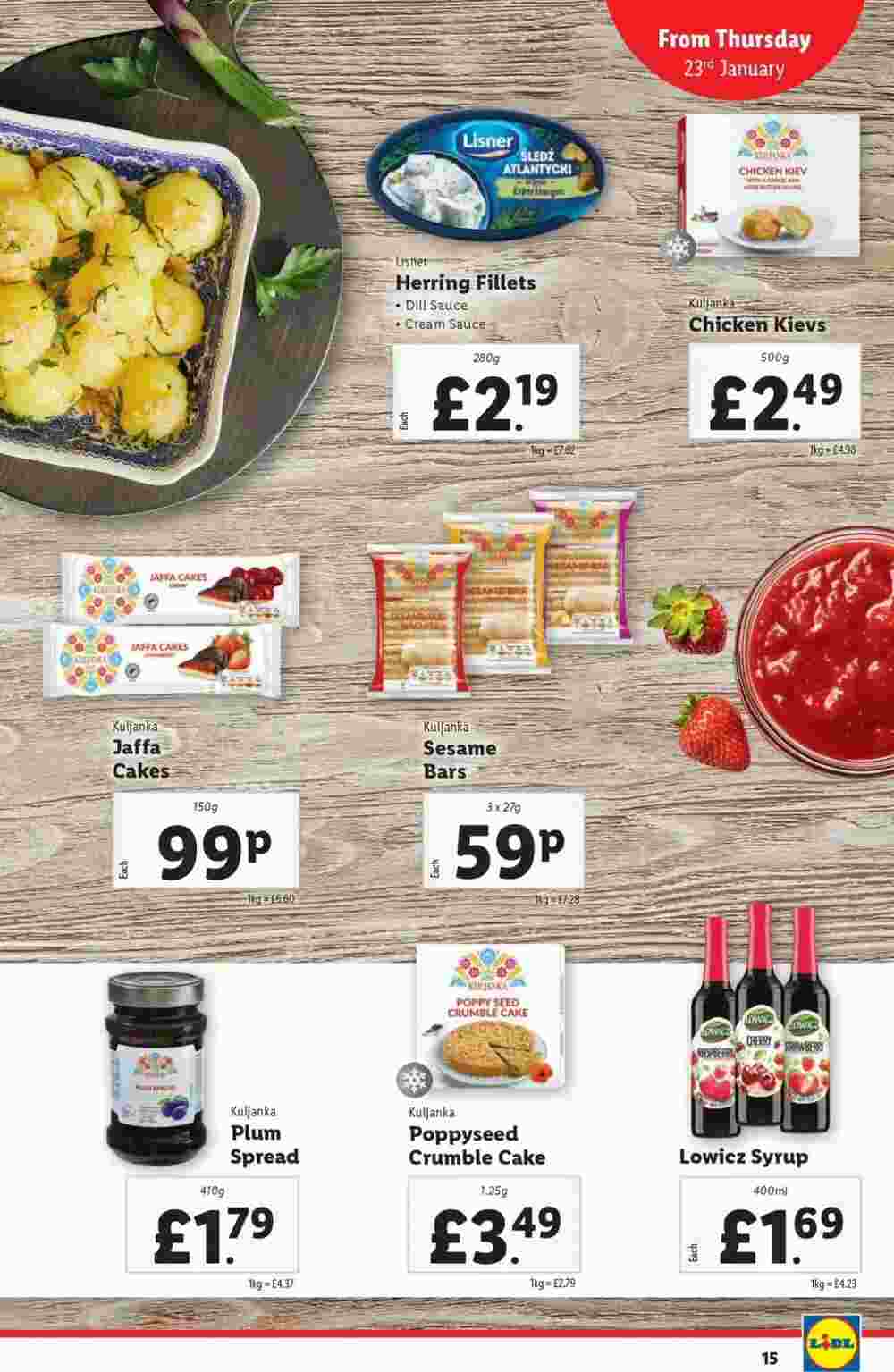 Lidl offers valid from 23/01/2025 - Page 15.