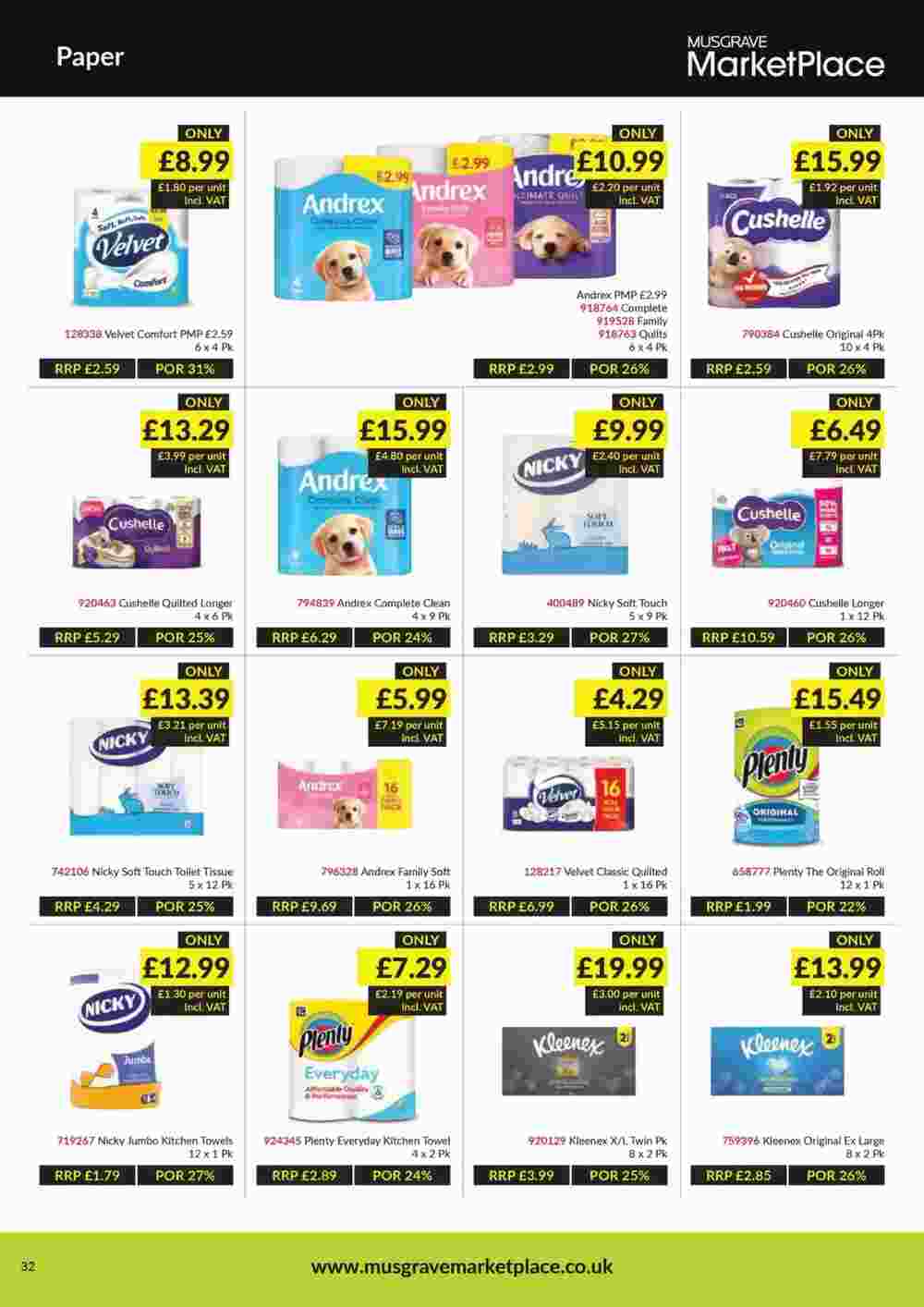 Musgrave MarketPlace offers valid from 10/03/2025 - Page 32.