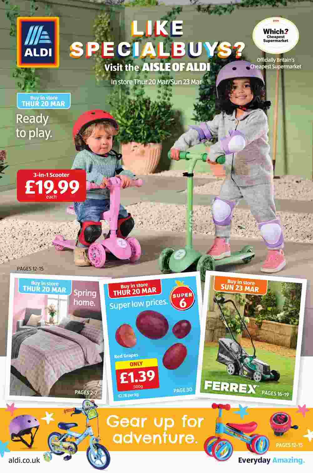 Aldi offers valid from 20/03/2025 - Page 1.