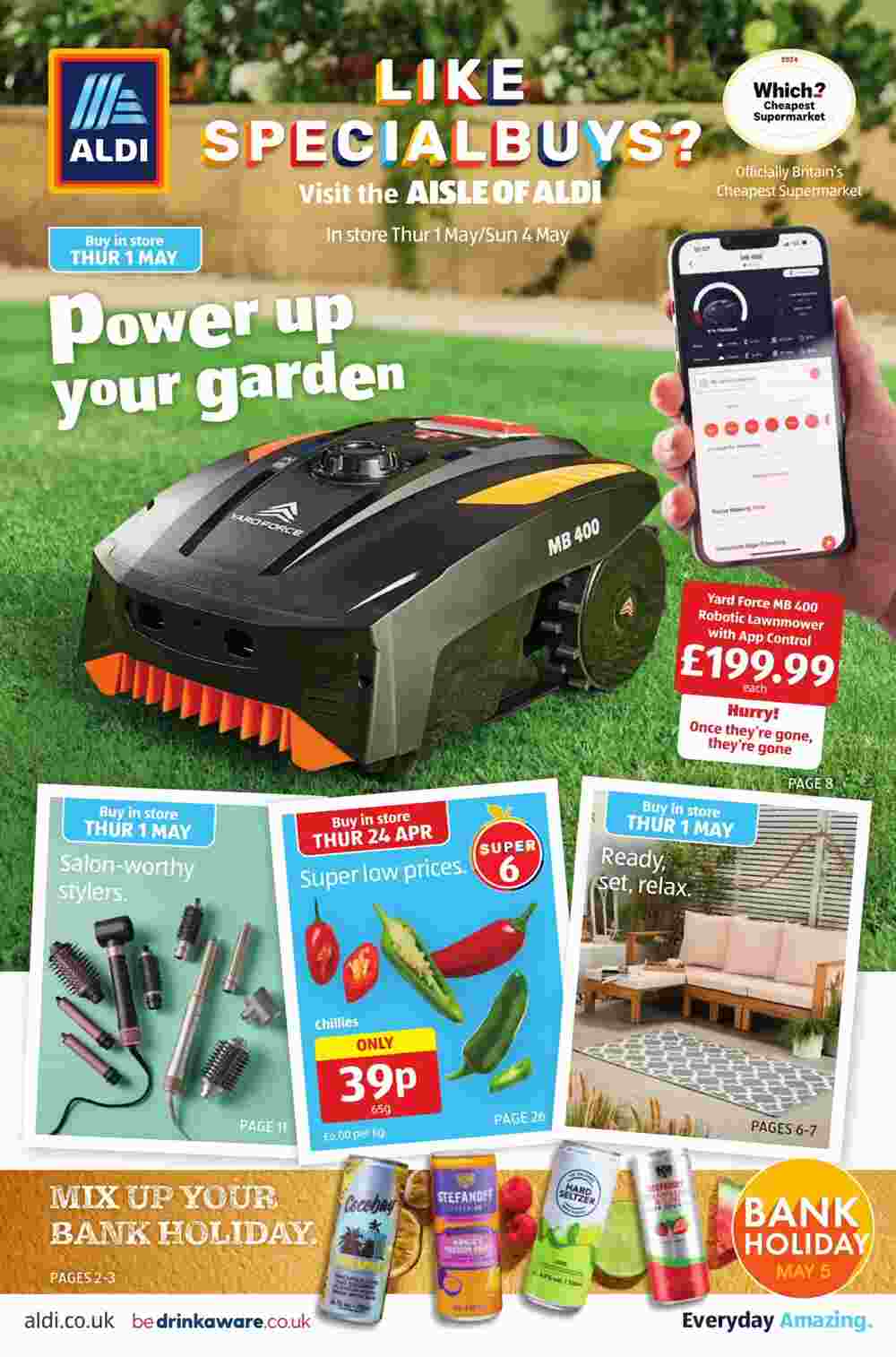 Aldi offers valid from 01/05/2025 - Page 1.