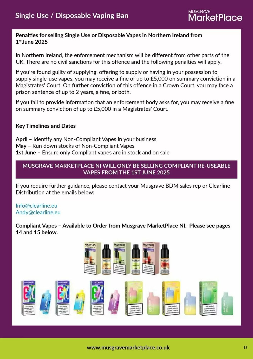 Musgrave MarketPlace offers valid from 12/05/2025 - Page 13.