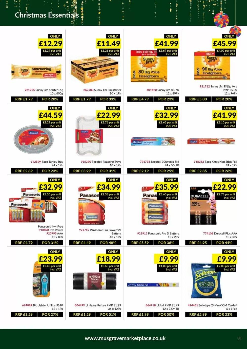 Musgrave MarketPlace offers valid from 08/12/2025 - Page 33.