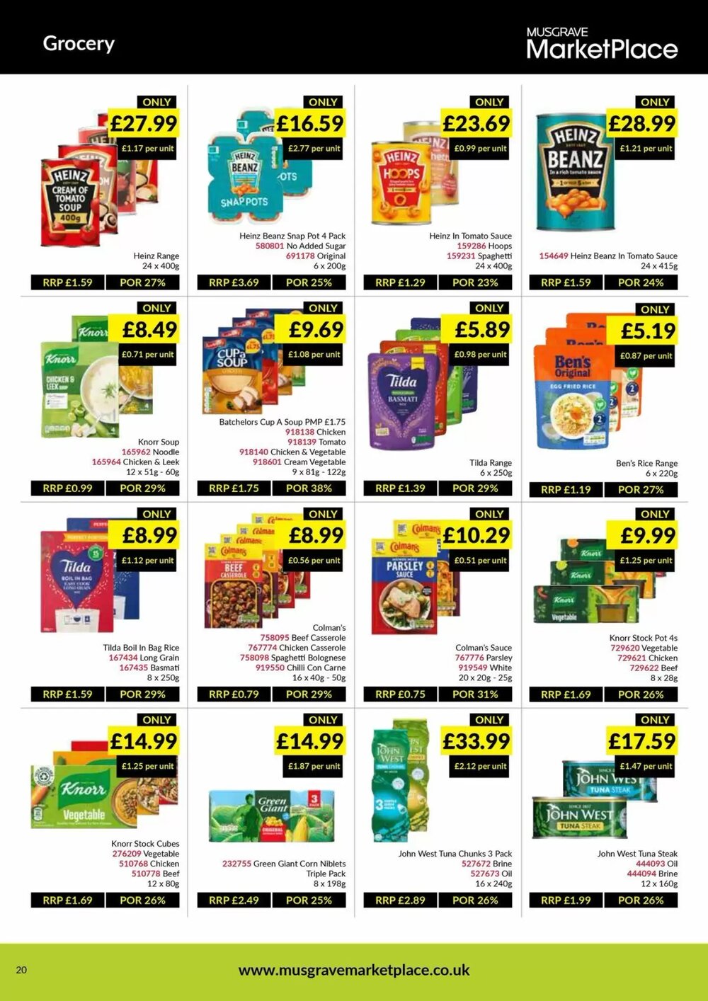 Musgrave MarketPlace offers valid from 05/01/2026 - Page 20.