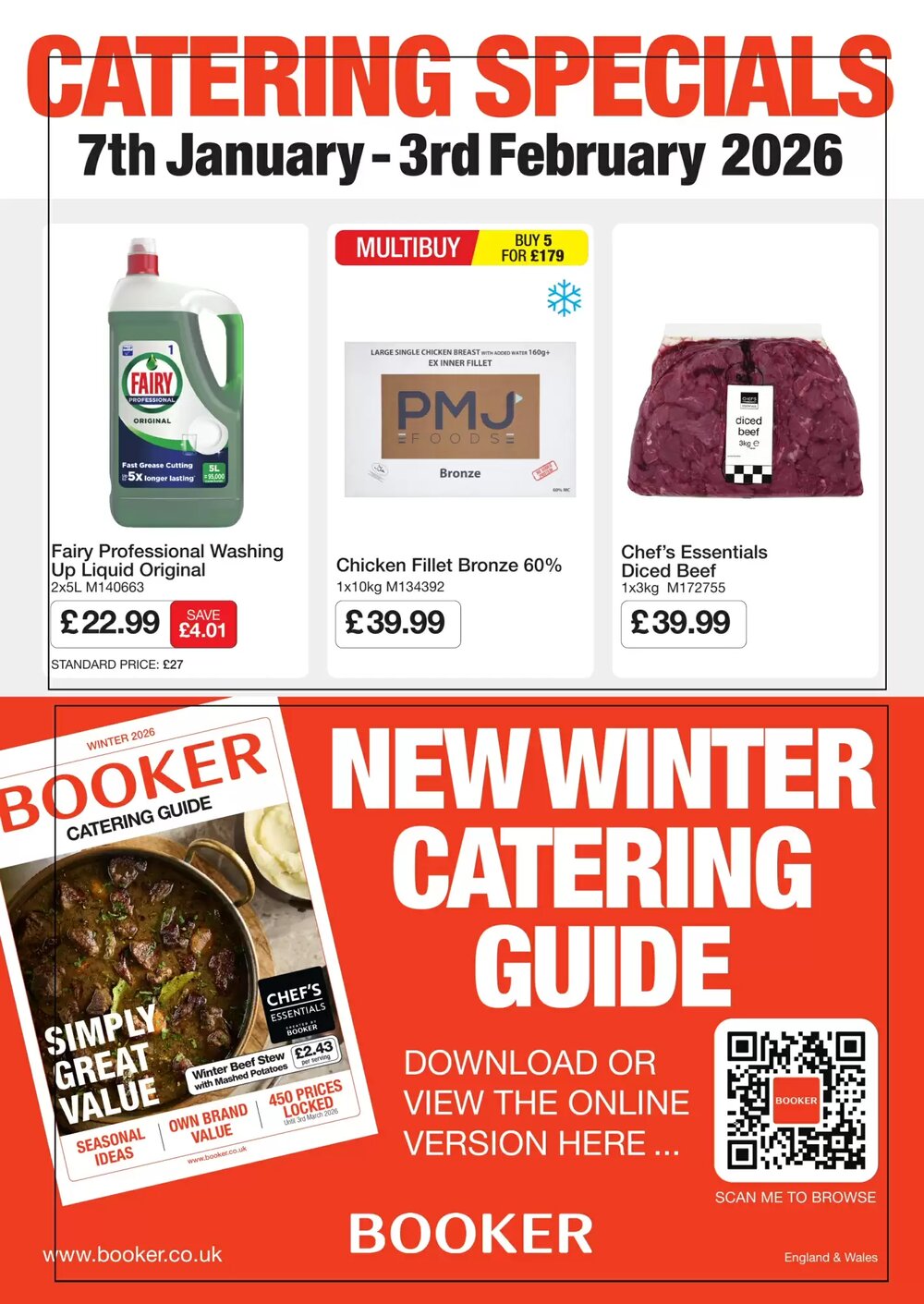 Booker Wholesale offers valid from 07/01/2026 - Page 1.