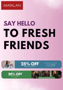 Matalan offers valid from 11/01/2026