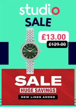 Studio offers valid from 13/01/2026