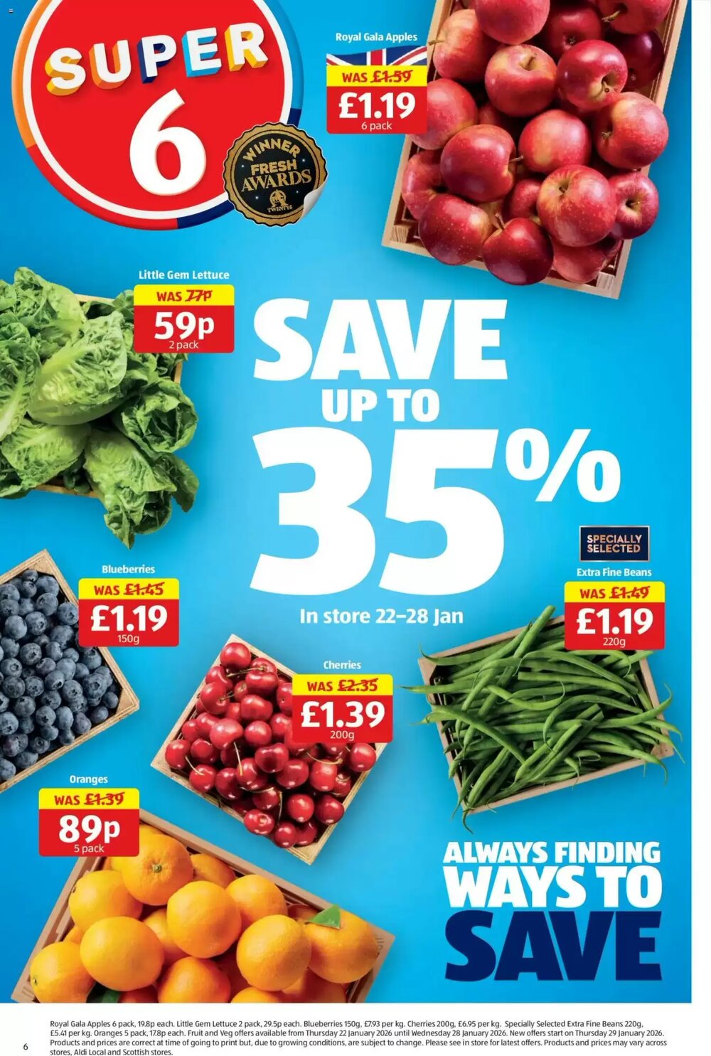 Aldi offers valid from 22/01/2026 - Page 6.