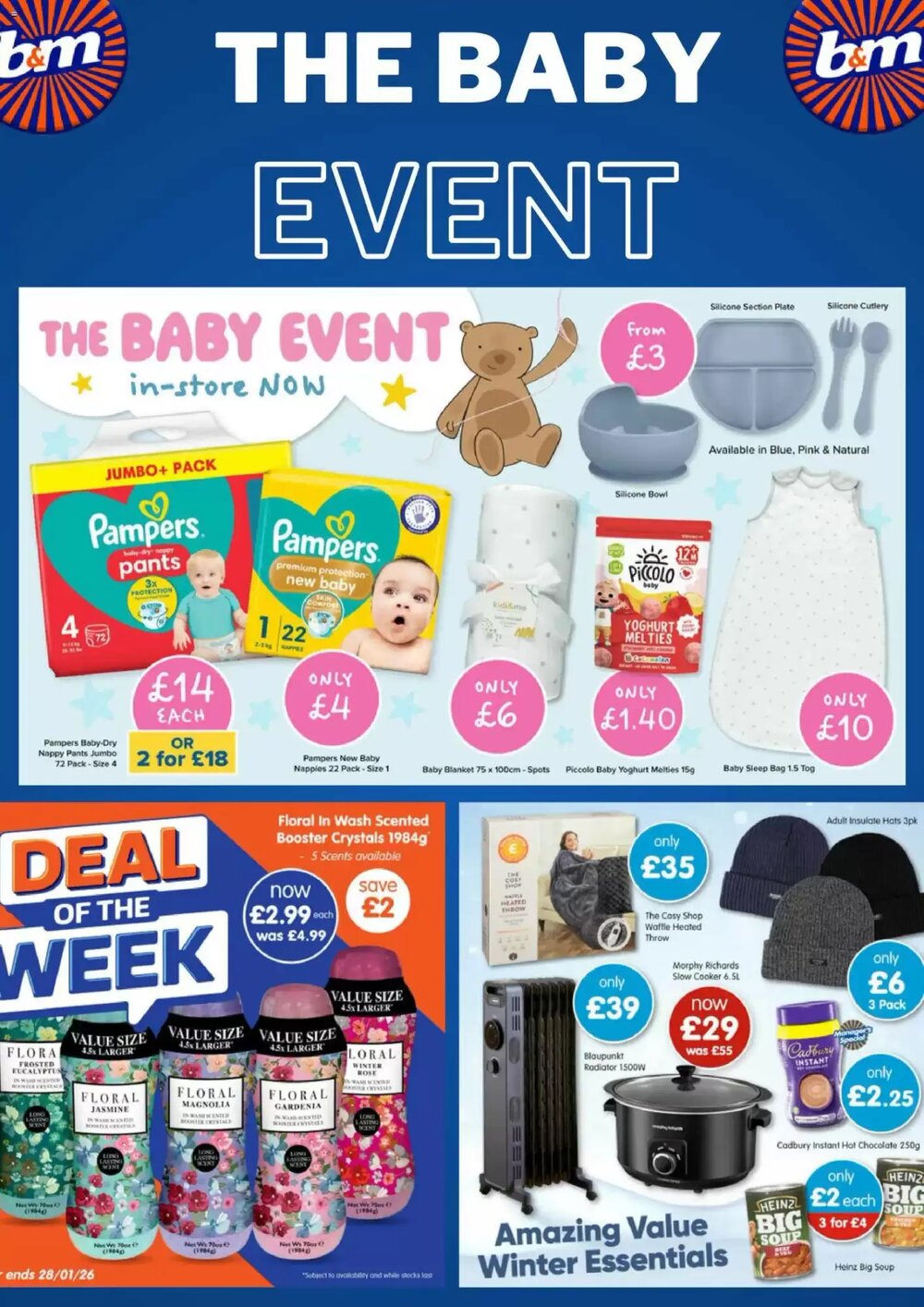 B&M Stores offers valid from 25/01/2026 - Page 1.