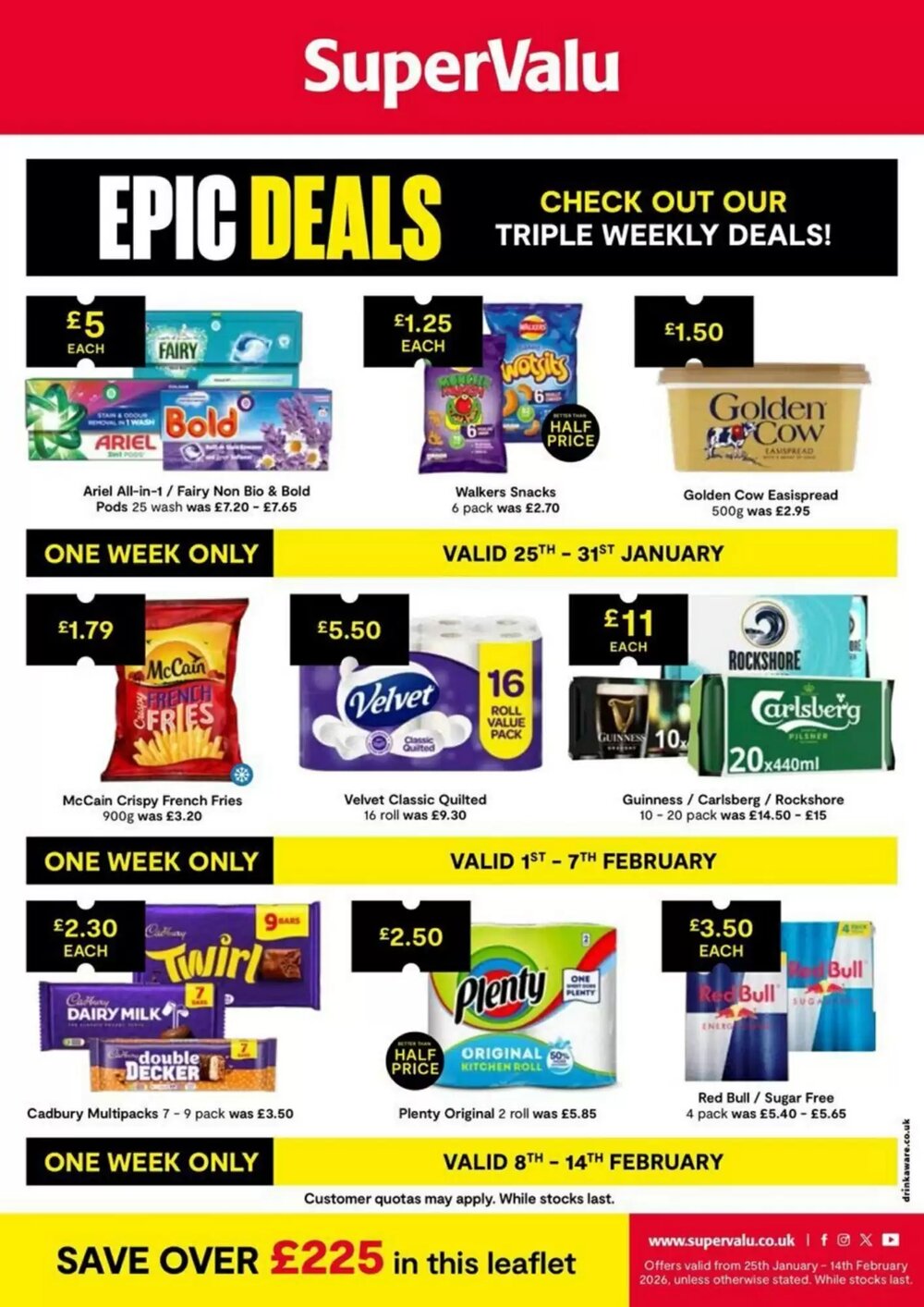 SuperValu offers valid from 25/01/2026 - Page 1.