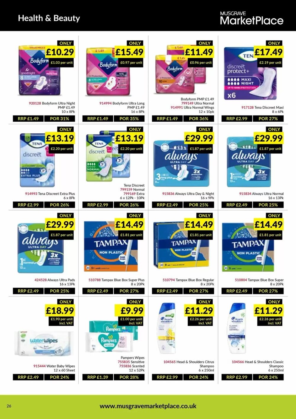 Musgrave MarketPlace offers valid from 26/01/2026 - Page 26.