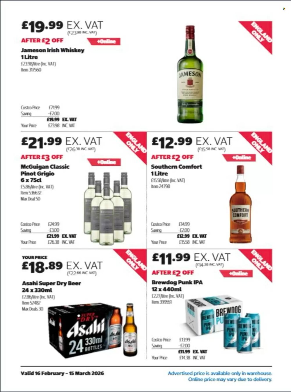 Costco offers valid from 16/02/2026 - Page 10.