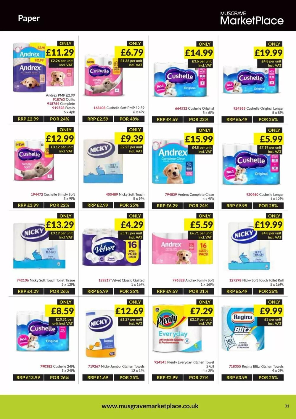 Musgrave MarketPlace offers valid from 16/02/2026 - Page 31.