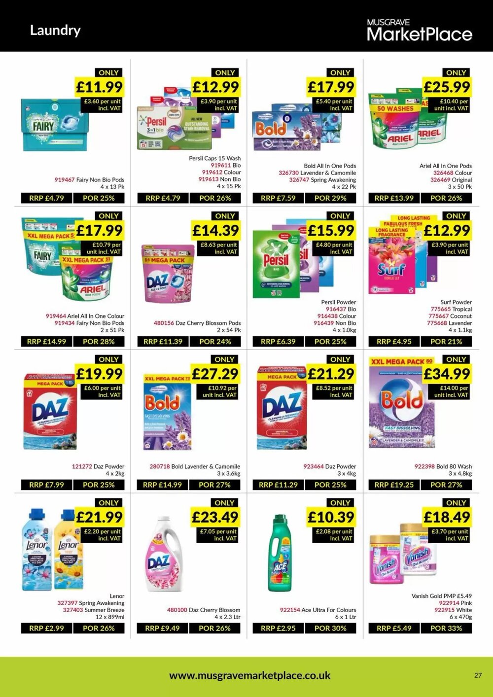 Musgrave MarketPlace offers valid from 09/03/2026 - Page 27.