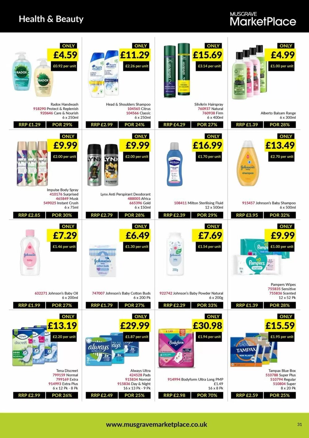 Musgrave MarketPlace offers valid from 09/03/2026 - Page 31.