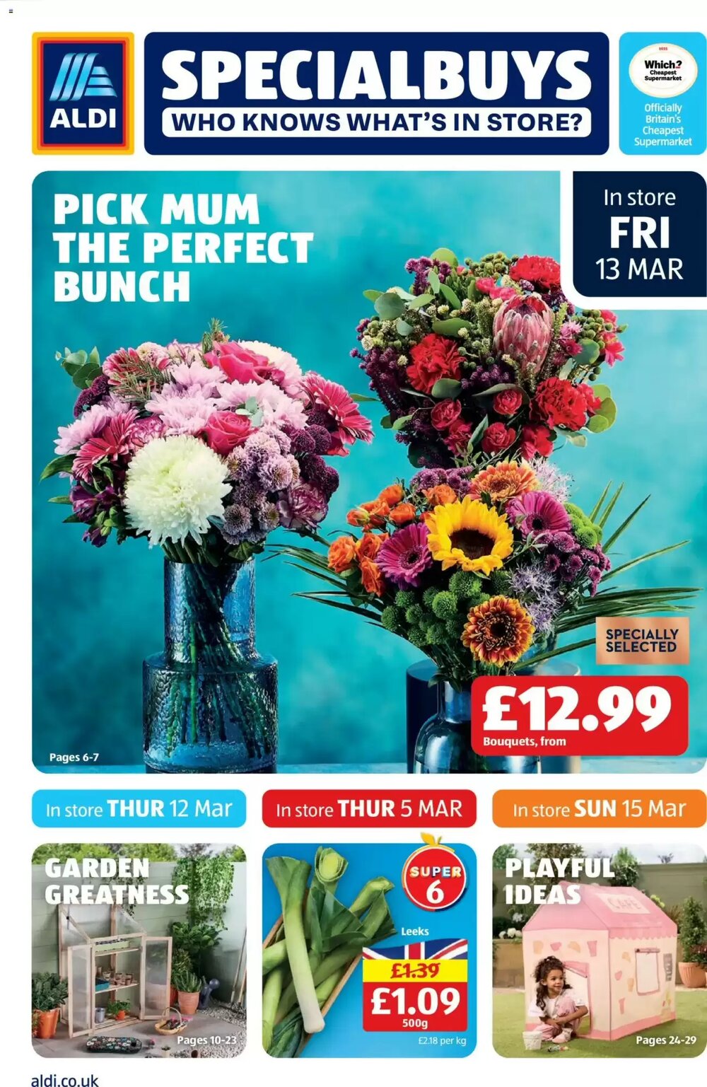 Aldi offers valid from 13/03/2026 - Page 1.