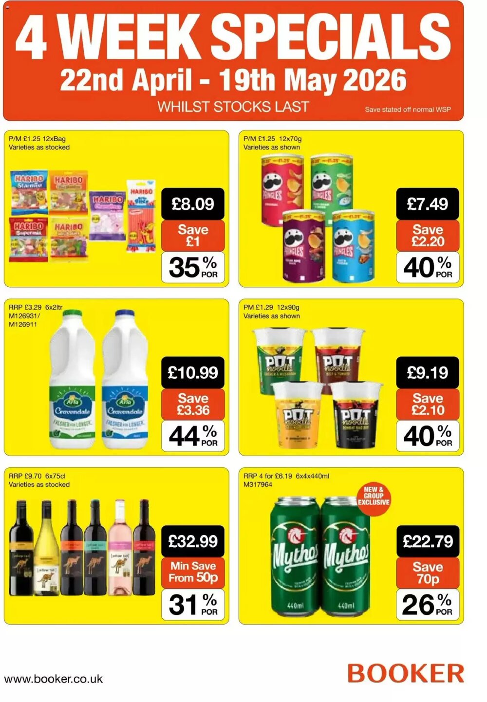 Booker Wholesale offers valid from 22/04/2026 - Page 1.