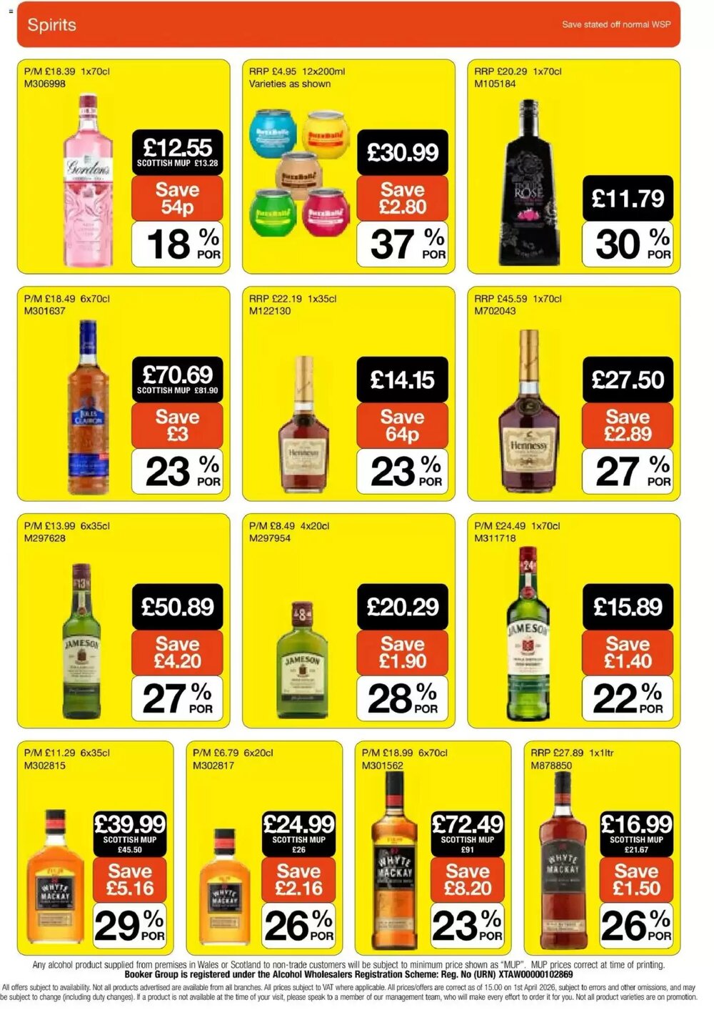 Booker Wholesale offers valid from 22/04/2026 - Page 16.