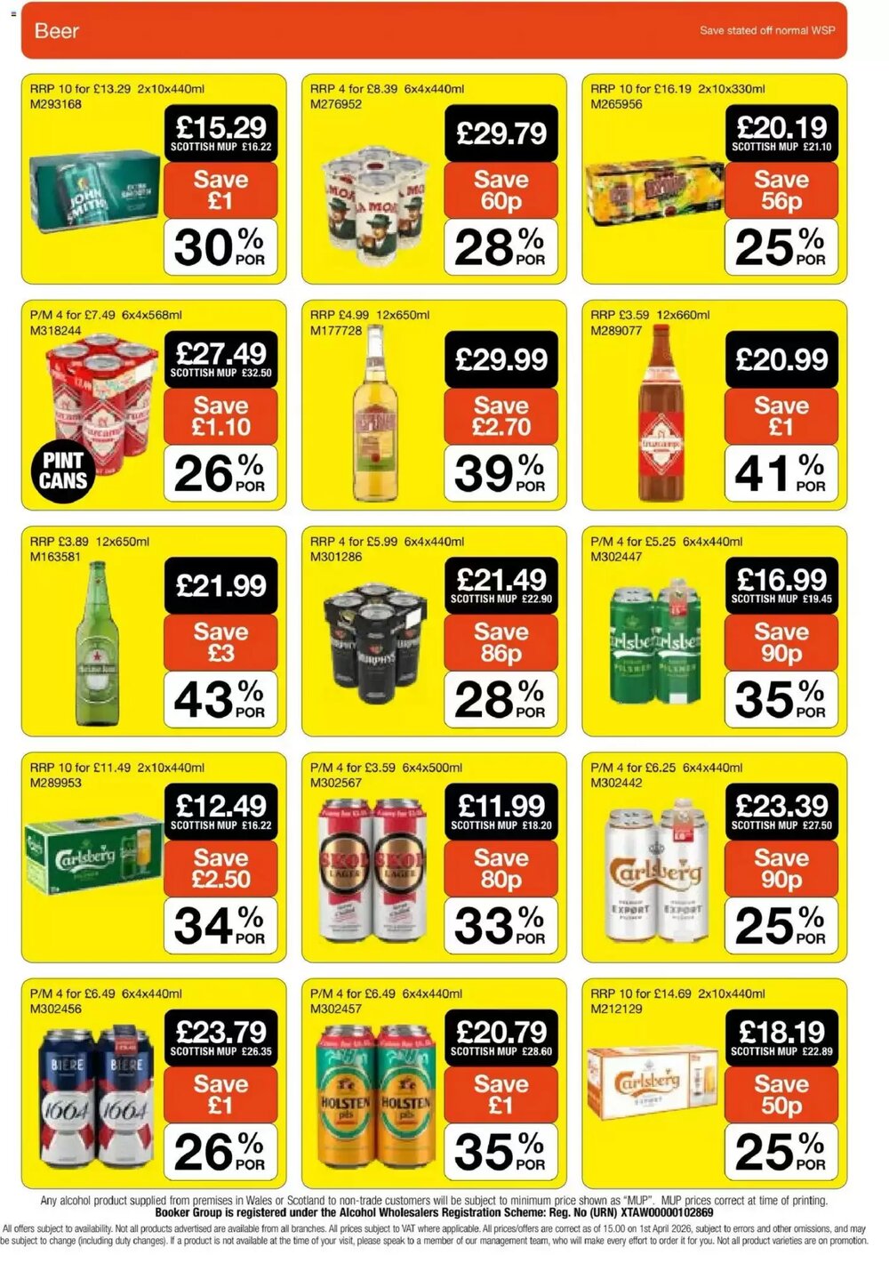Booker Wholesale offers valid from 22/04/2026 - Page 18.