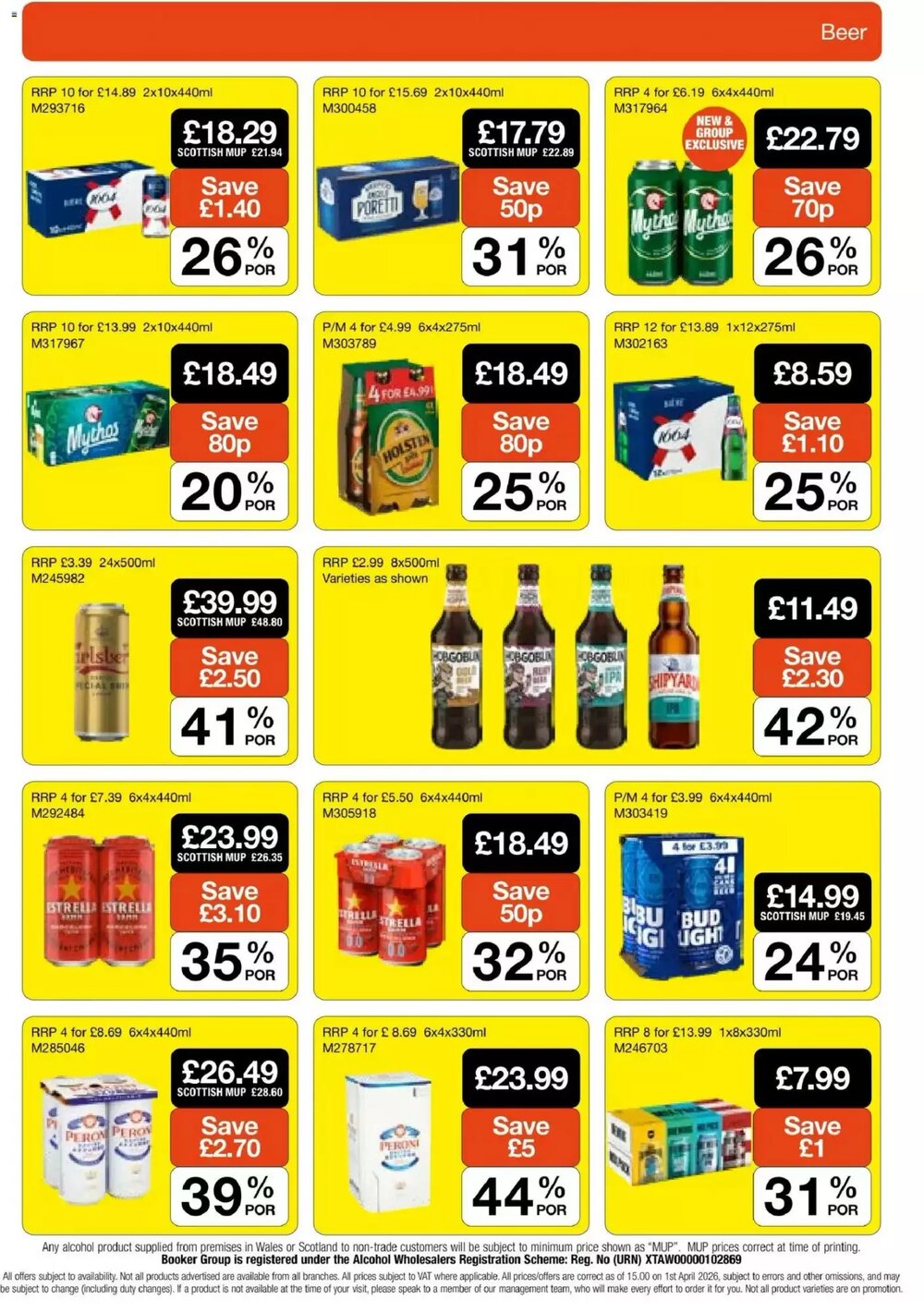 Booker Wholesale offers valid from 22/04/2026 - Page 19.