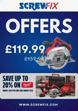 Screwfix offers valid from 24/04/2026
