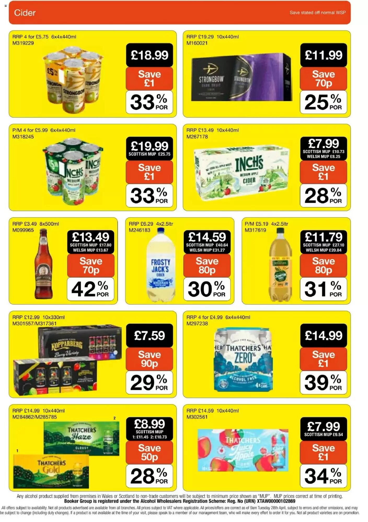 Booker Wholesale offers valid from 20/05/2026 - Page 20.