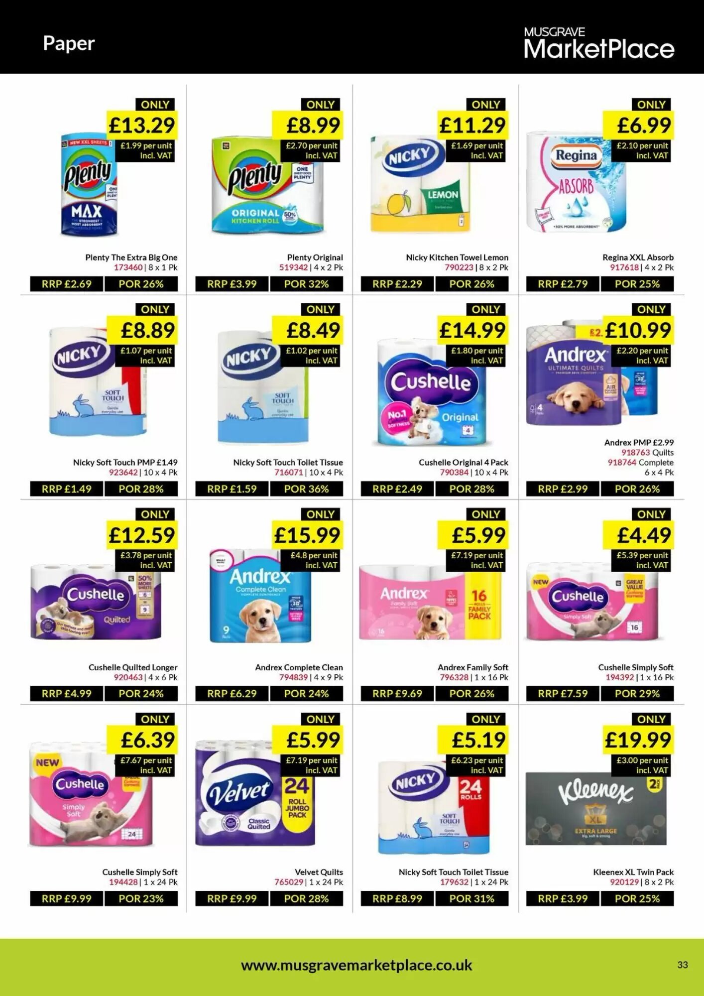 Musgrave MarketPlace offers valid from 01/06/2026 - Page 33.