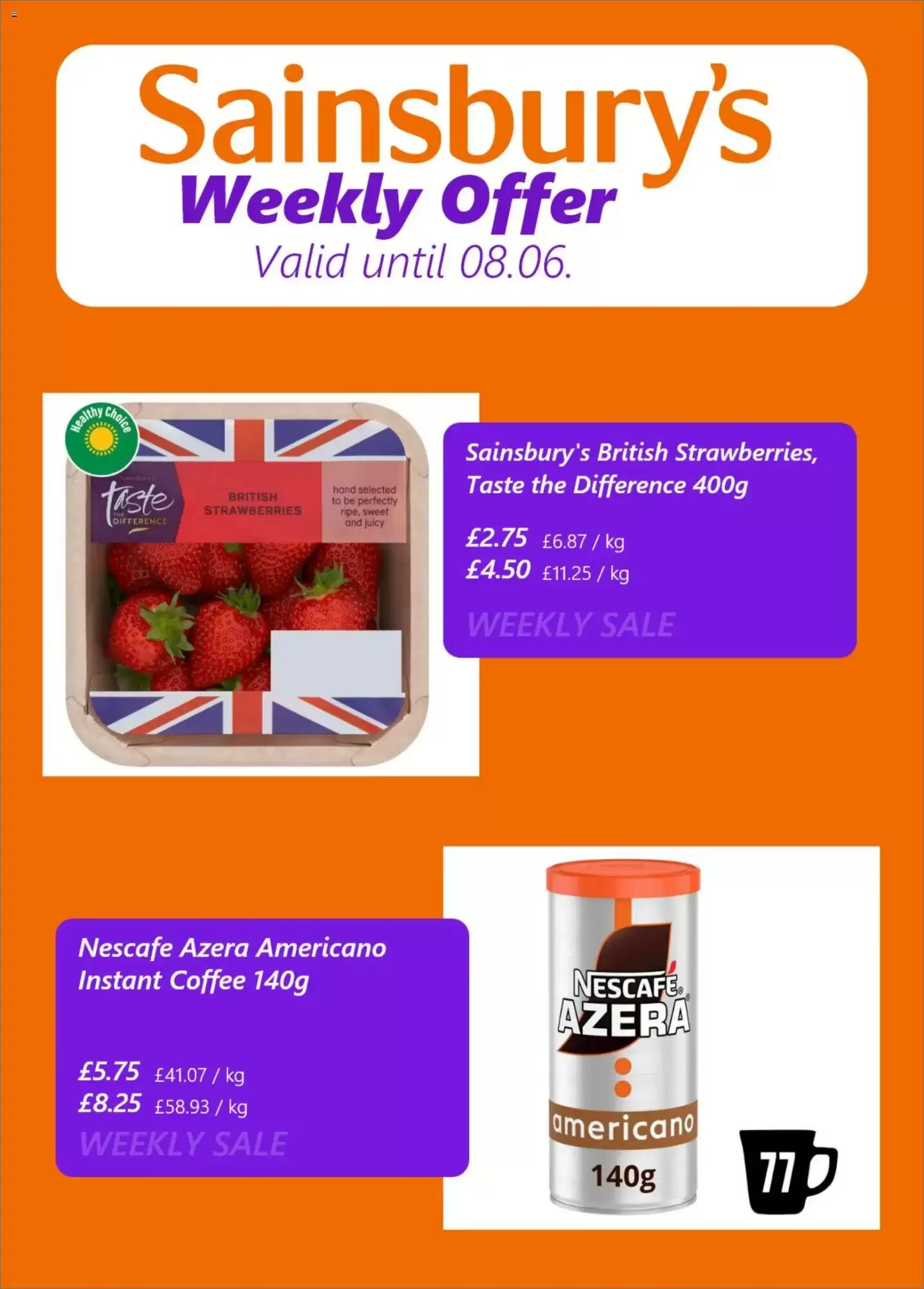 Sainsbury's offers valid from 02/06/2026 - Page 3.