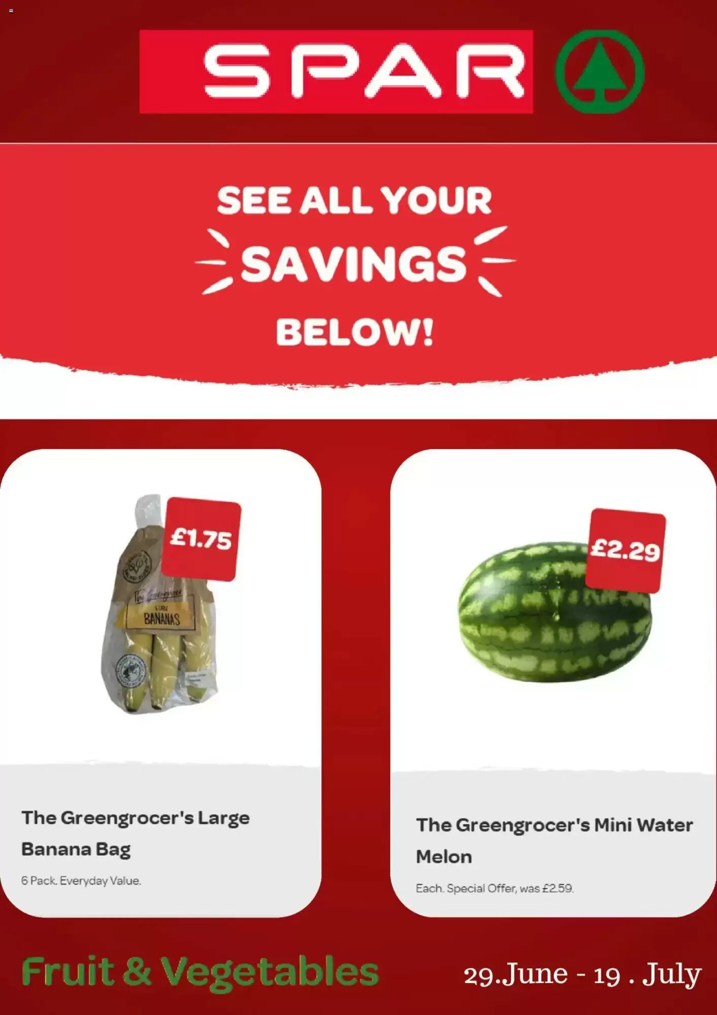 Spar offers valid from 29/06/2026 - Page 1.