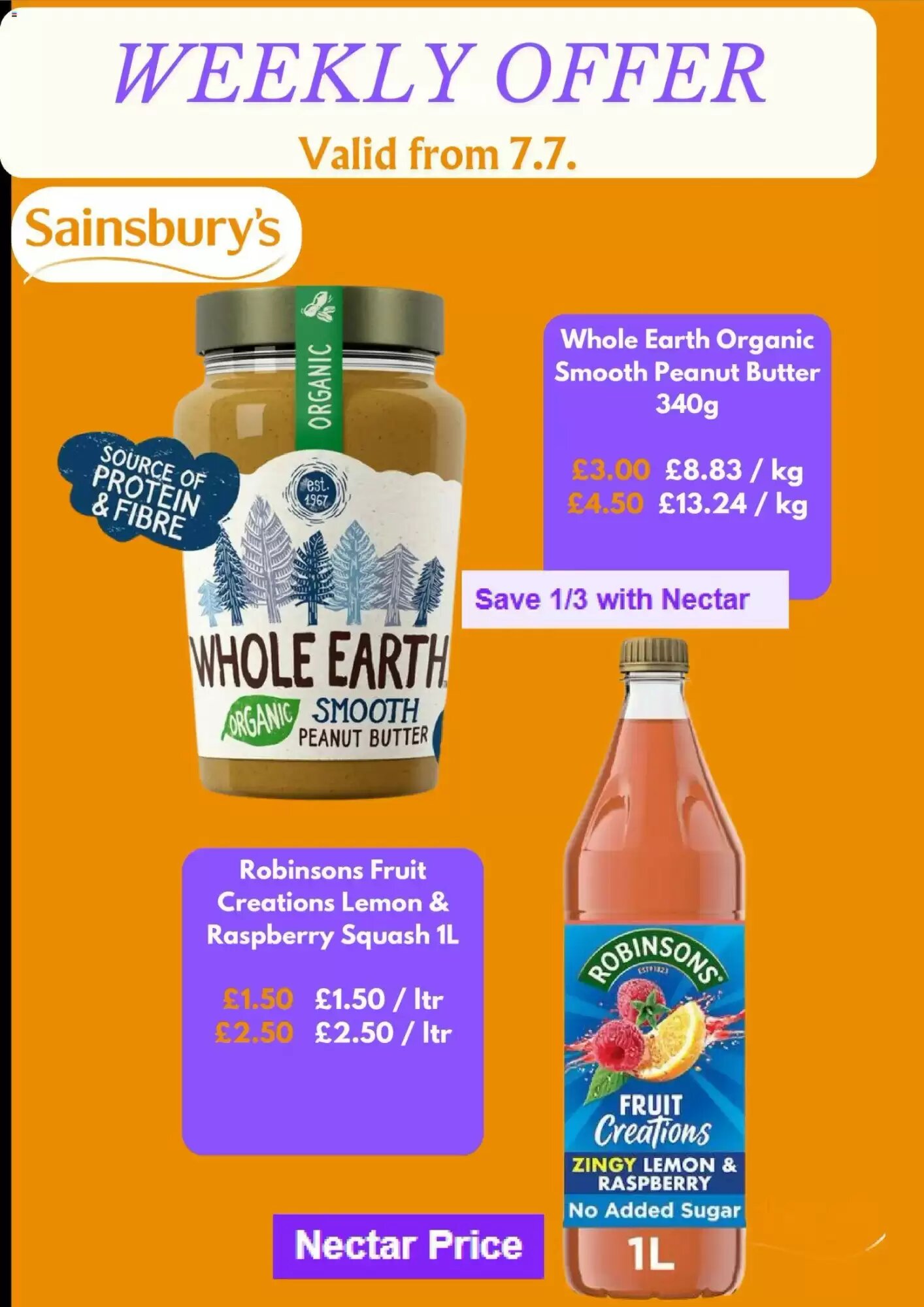 Sainsbury's offers valid from 07/07/2026 - Page 4.