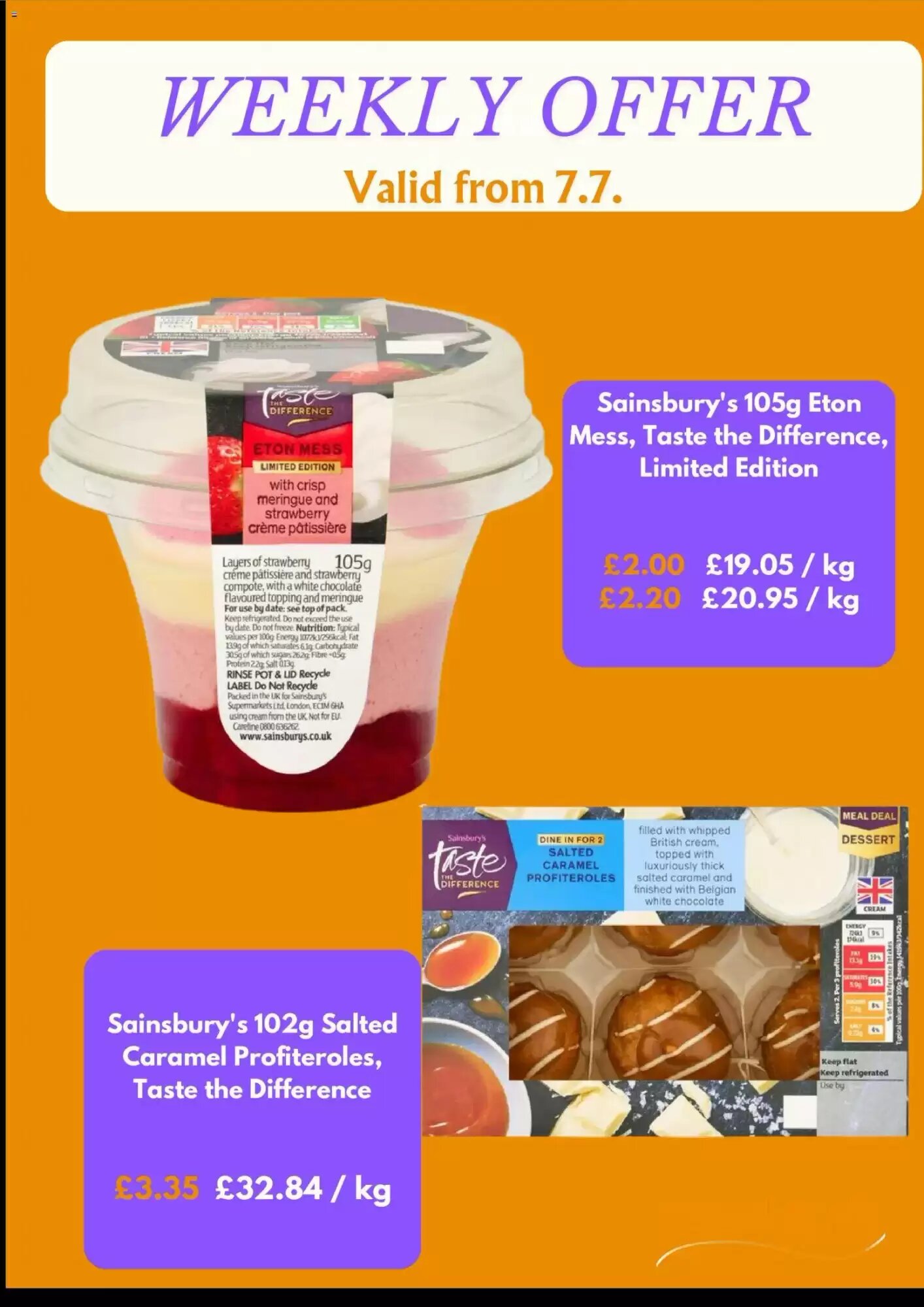 Sainsbury's offers valid from 07/07/2026 - Page 5.