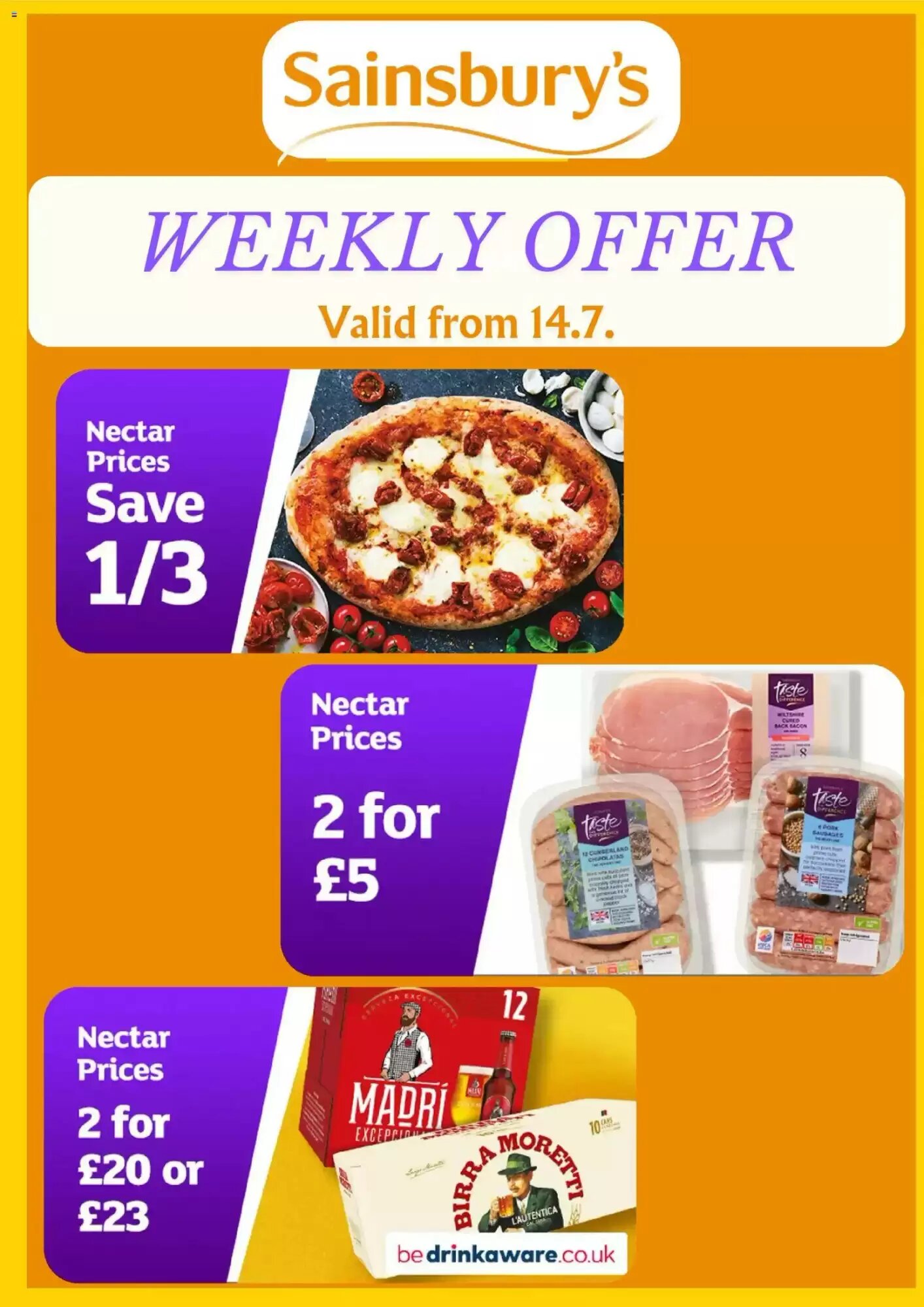 Sainsbury's offers valid from 14/07/2026 - Page 1.