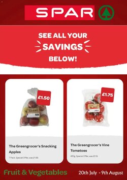 Spar offers valid from 20/07/2026