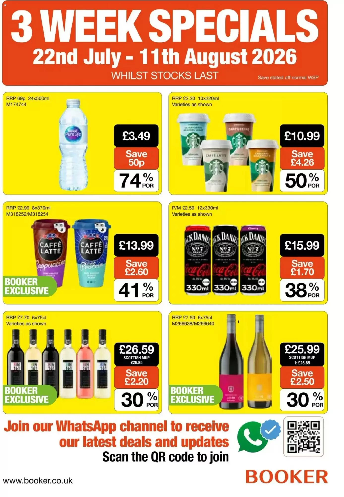 Booker Wholesale offers valid from 22/07/2026 - Page 1.