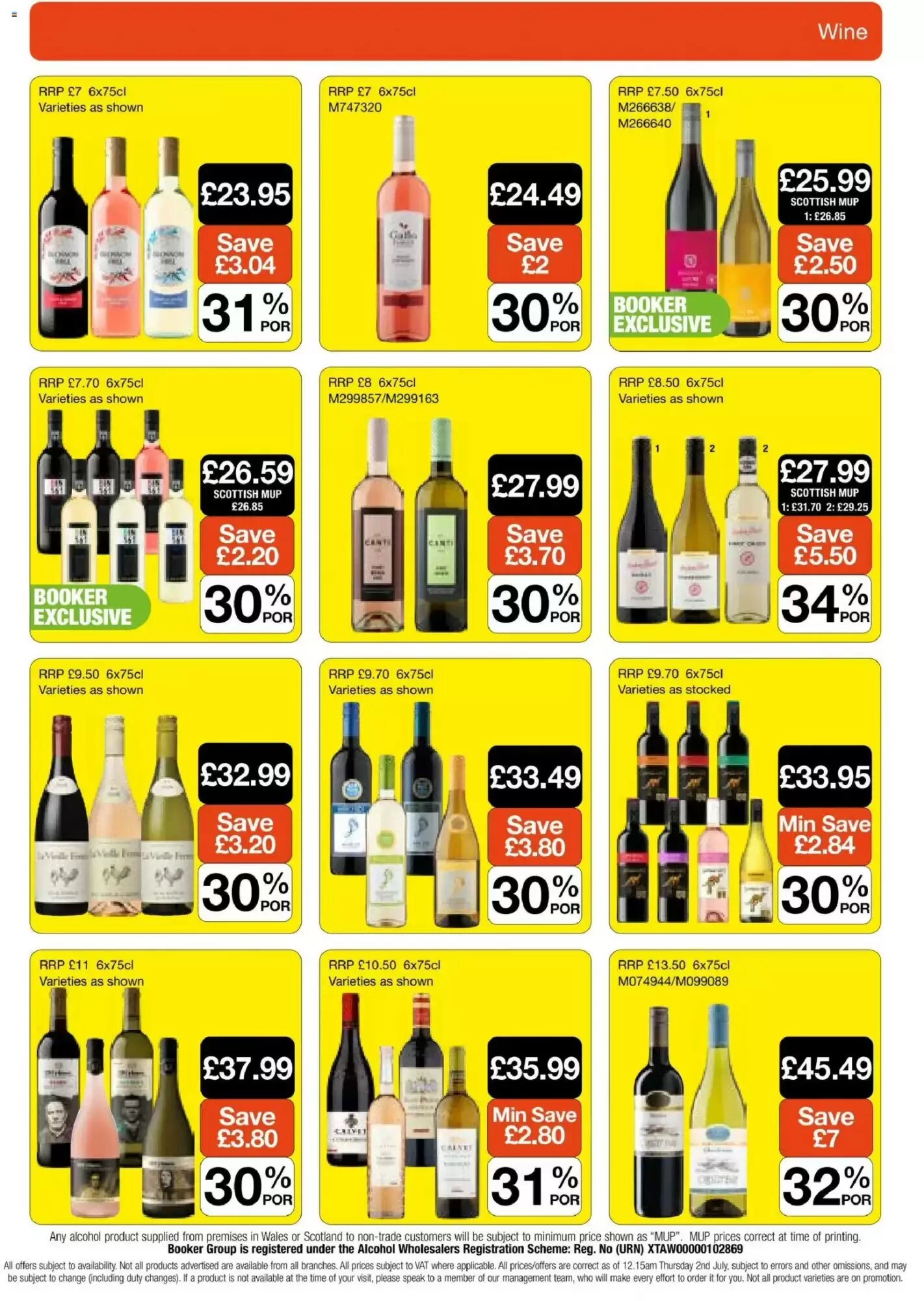 Booker Wholesale offers valid from 22/07/2026 - Page 15.