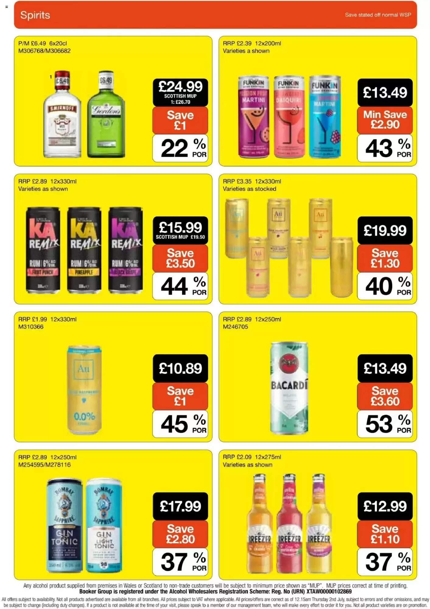 Booker Wholesale offers valid from 22/07/2026 - Page 16.